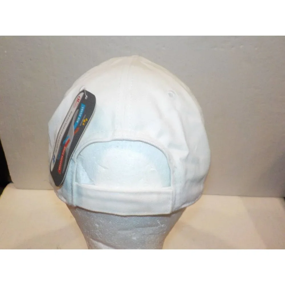 NWT Crater Lake National Park Trolley Embroidered Strapback Ball Cap Hat White